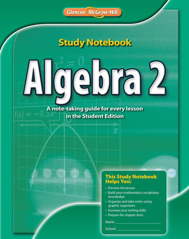 Algebra 2 Study Notebook 2e