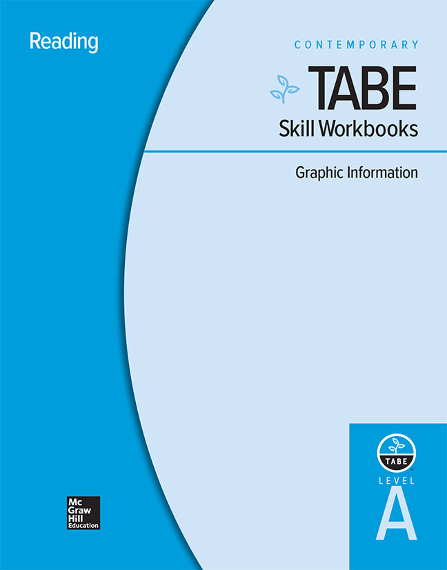 Tabe Skill Workbooks Level A Graphic Information 10 Pack