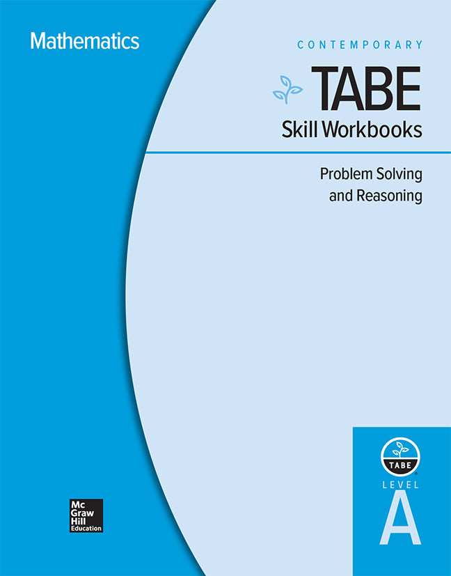 Tabe Skill Workbooks Level A Problem Solving & Reasoning 10 Pack