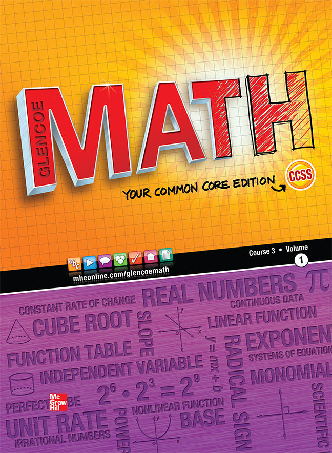 Glencoe Math Course 3 Student Edition Volume 1