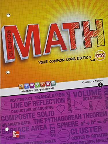 Glencoe Math, Course 3, Student Edition, Volume 2 (MATH APPLIC & CONN CRSE) [Paperback] McGraw Hill