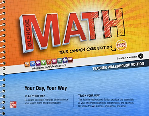 Glencoe Math Common Core, Course 1 Volume 2, Teacher's Edition [Paperback] McGraw-Hill Education
