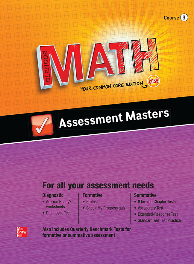 Glencoe Math Course 3 Assessment Masters