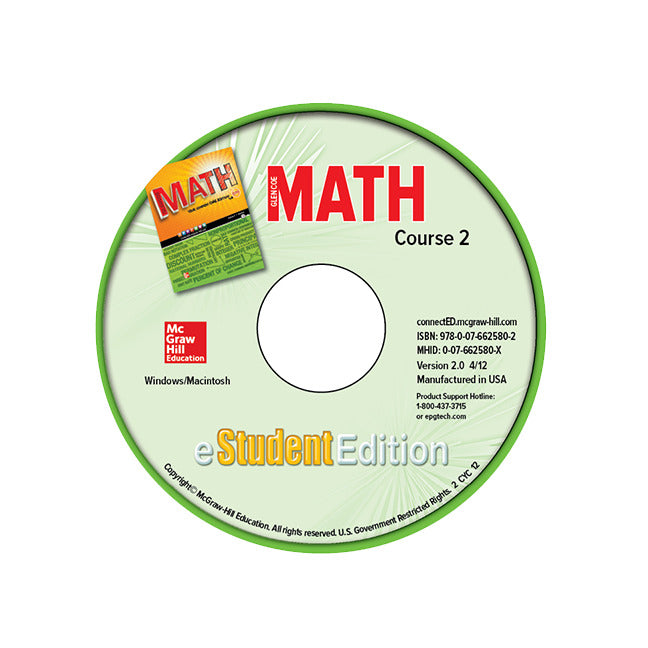 Glencoe Math Course 2 Estudentedition Cd Rom