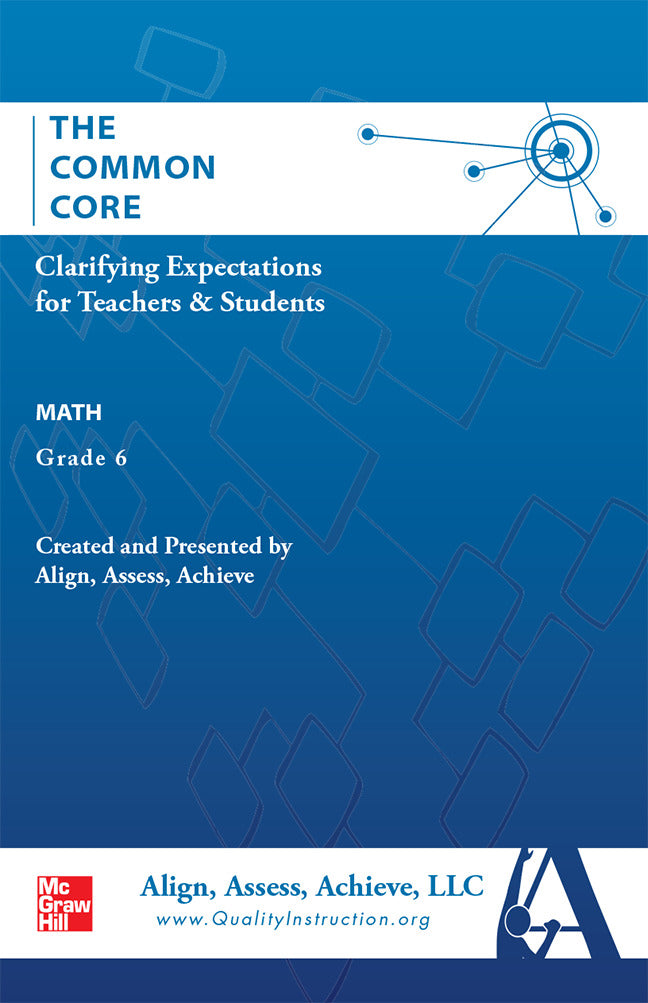 Aaa The Common Core Clarifying Expectations For Teachers & Students Math Grade 6