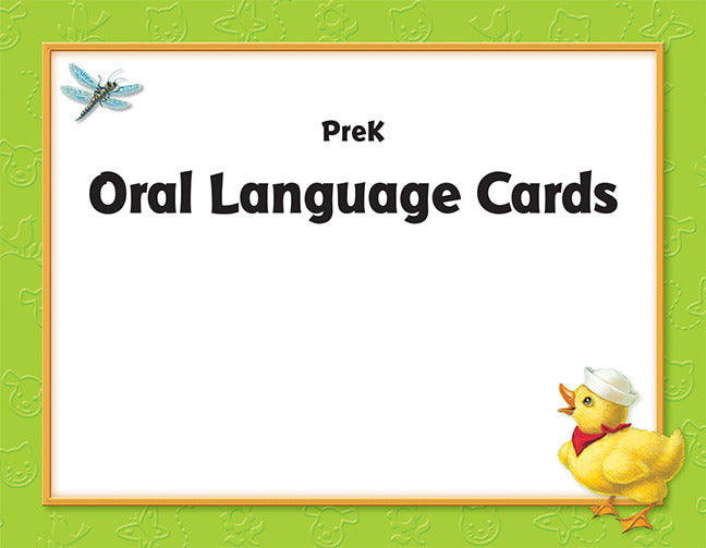 World Of Wonders Grade Pre K Oral Language Card Set
