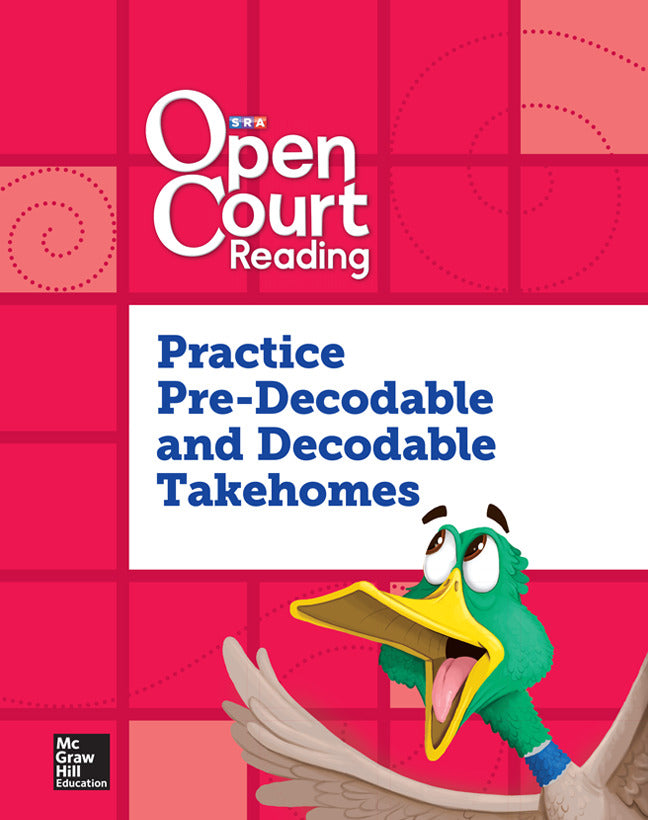 Open Court Reading Practice Predecodable & Decodable 4 Color Takehome Grade K