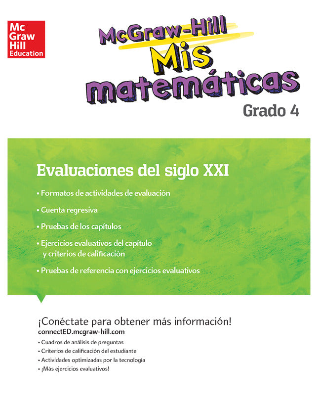 Mh My Math 21st Century Assessment Grade 4 Spanish
