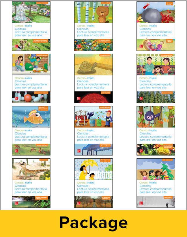 Inspire Science Grade K Spanish Paired Read Aloud Class Set 1 Each Of 12 Books 2 Titles 6 Modules 1 Copy