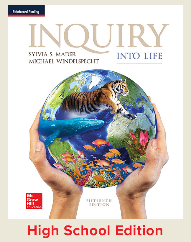 Mader Inquiry Into Life 2017 15e Student Edition Reinforced Binding
