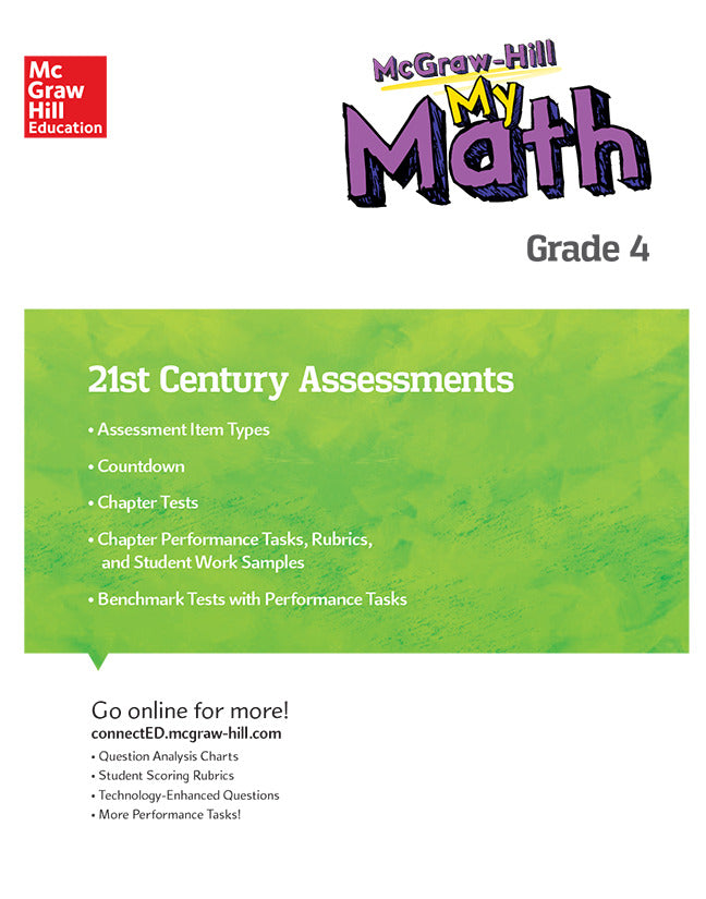 Mh My Math 21st Century Assessment Grade 4