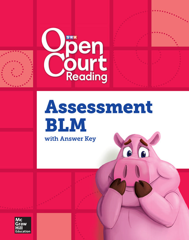 Open Court Reading Foundational Skills Kit Assessment Annotated Teacher Edition Blackline Master Grade K