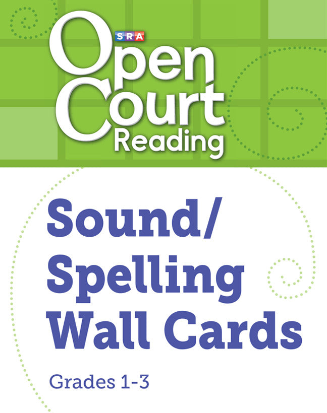 Open Court Reading Sound Spelling Wall Cards Grade 1 3