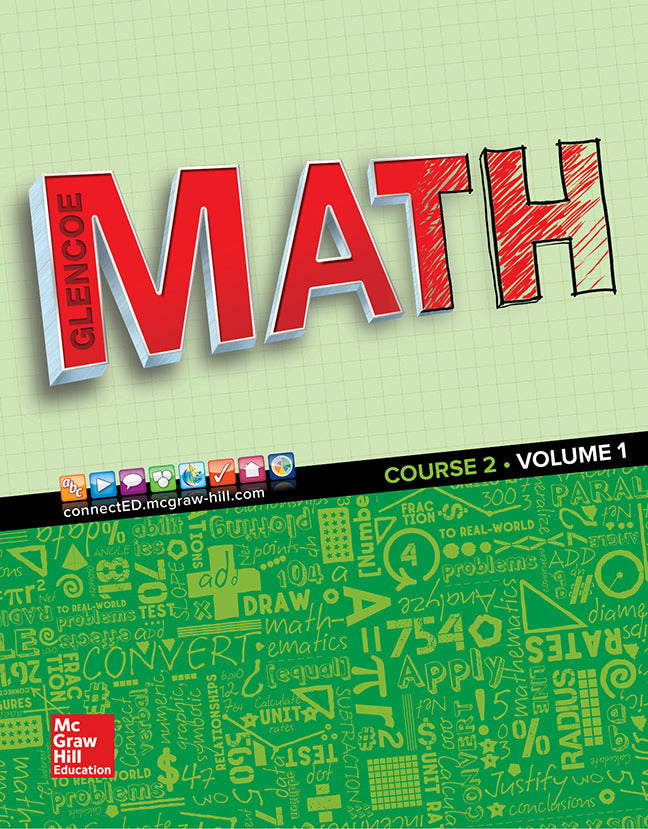 Glencoe Math 2016 Course 2 Student Edition Volume 1