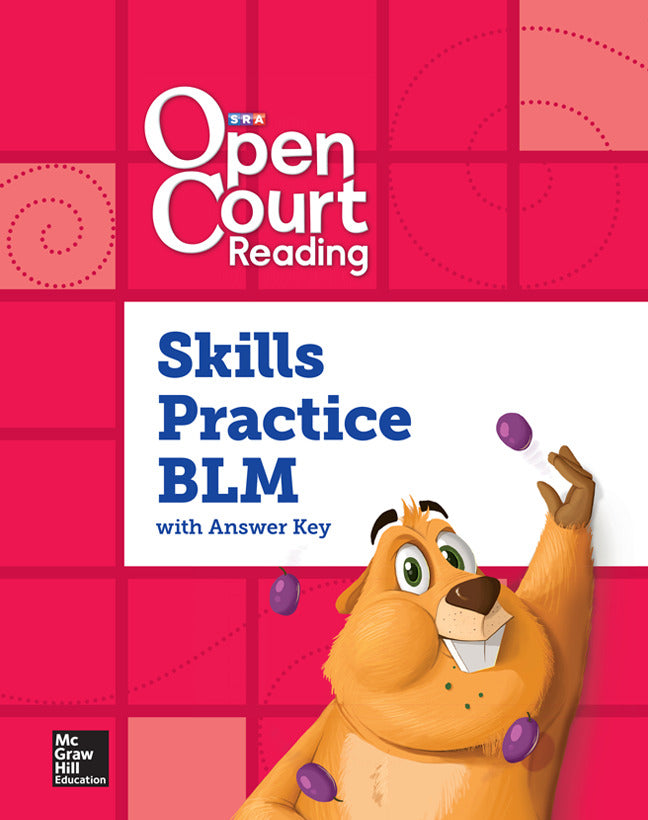 Open Court Reading Foundational Skills Kit Skills Practice Annotated Teacher Edition Blackline Master Grade K