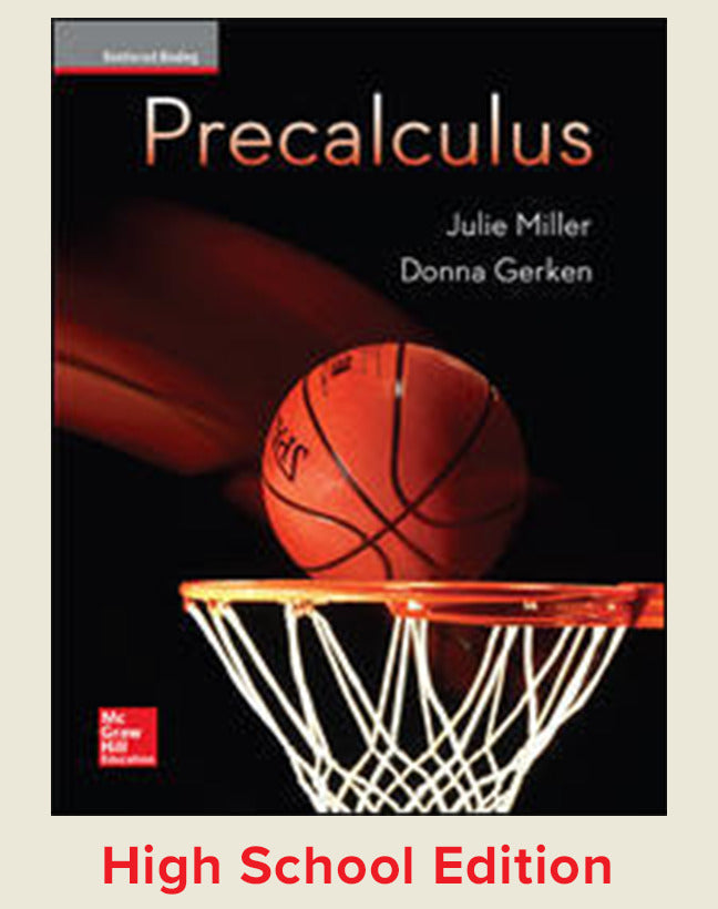 Miller Precalculus 2017 1e Student Edition Reinforced Binding