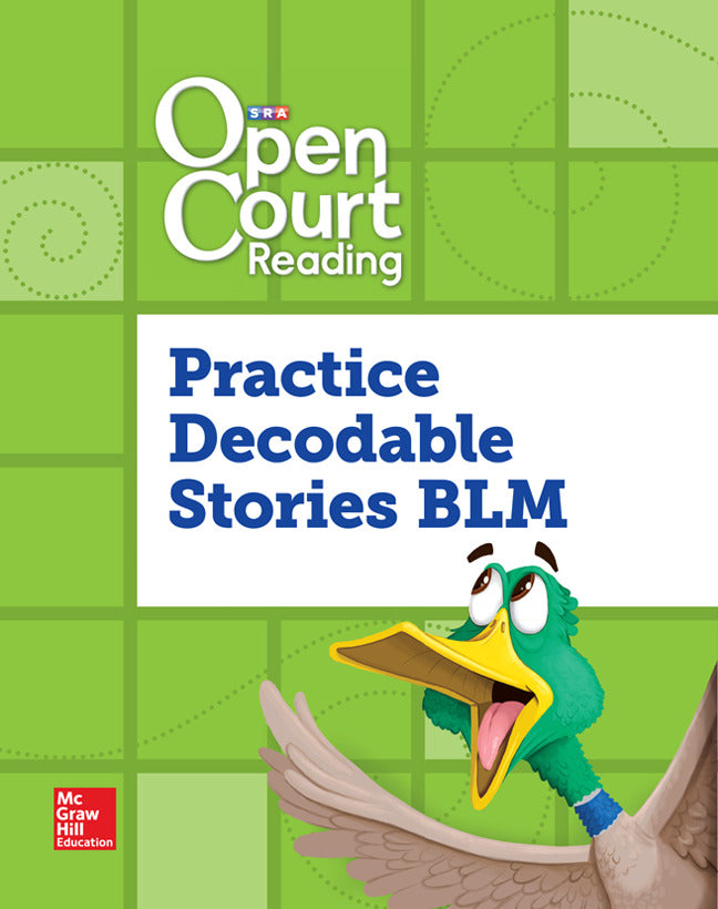 Open Court Reading Practice Decodable Takehome Stories Blackline Master Grade 2