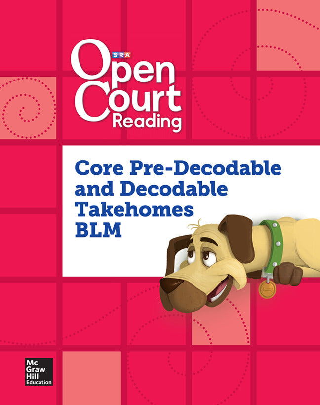 Open Court Reading Core Predecodable & Decodable Takehome Book Blackline Master Grade K