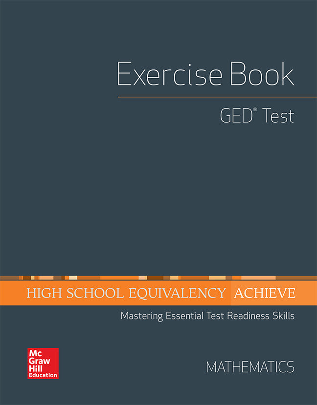 High School Equivalency Achieve Ged Exercise Book Math