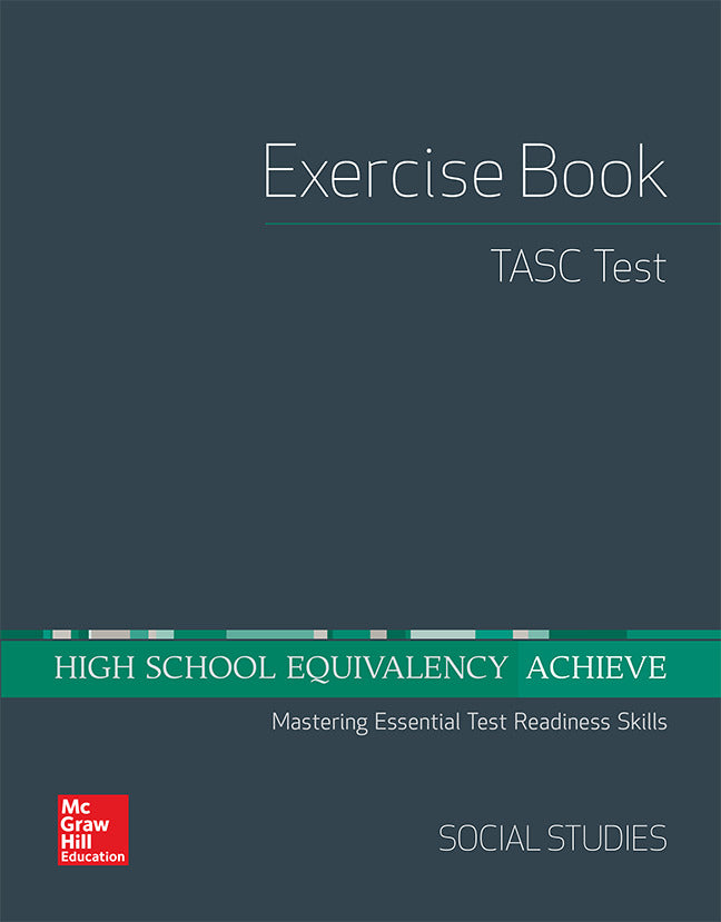 High School Equivalency Achieve Tasc Exercise Book Social Studies