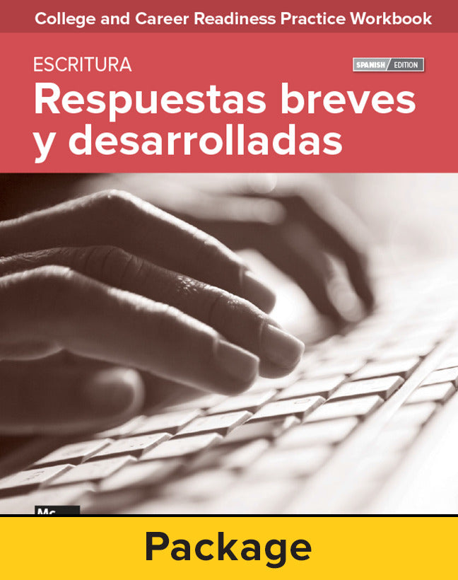College & Career Readiness Skills Practice Workbook Extended Response & Short Answers Spanish Edition 10 Pack