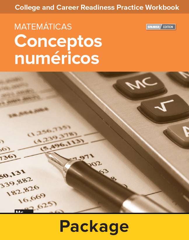 College & Career Readiness Skills Practice Workbook Number Concepts Spanish Edition 10 Pack