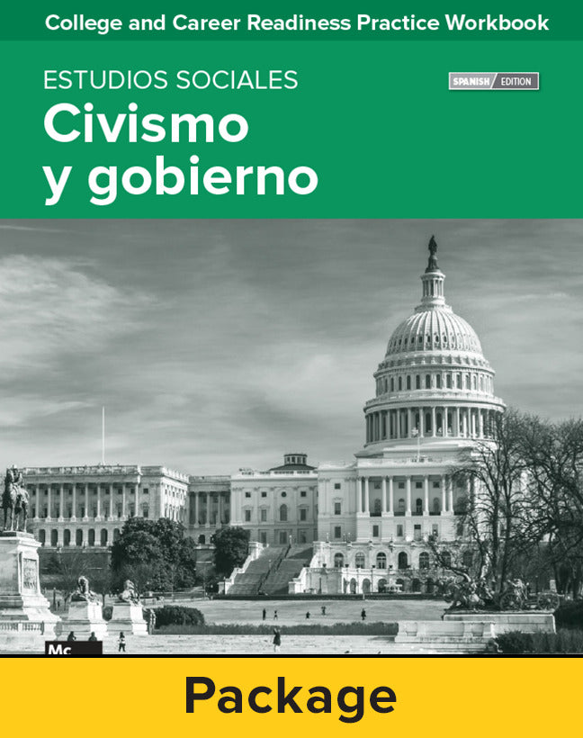 College & Career Readiness Skills Practice Workbook Civics & Government Spanish Edition 10 Pack