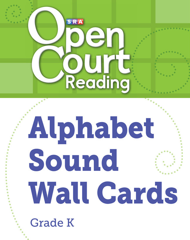 Open Court Reading Alphabet Sound Wall Cards Grade K