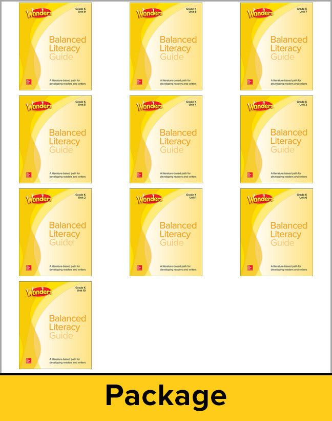 Wonders Balanced Literacy Teacher Guide Package Grade K