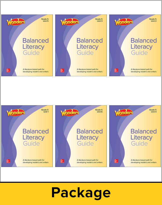 Wonders Balanced Literacy Teacher Guide Package Grade 5