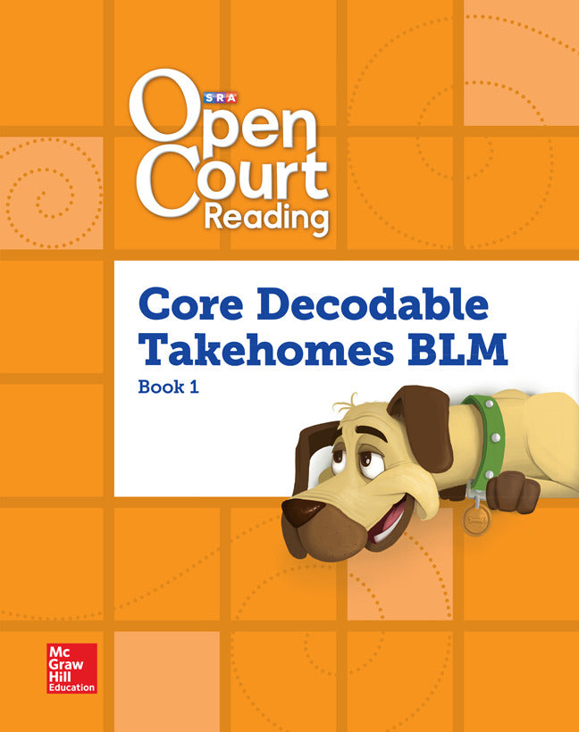 Open Court Reading Core Predecodable & Decodable Takehome Books Blackline Master Book 1 Grade 1