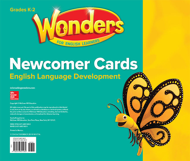 Wonders For English Learners Newcomer Cards Grades K 2