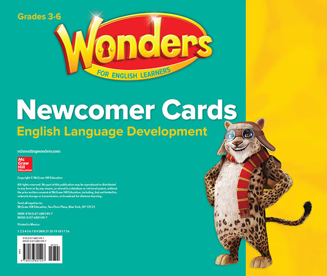 Wonders For English Learners Newcomer Cards Grades 3 6