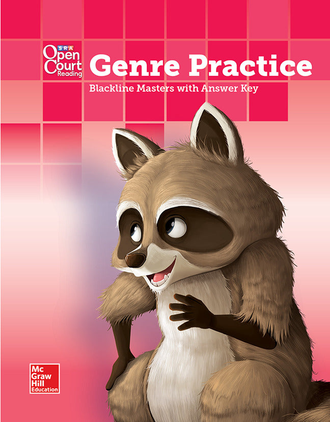 Open Court Reading Grade K Genre Blm With Answer Key