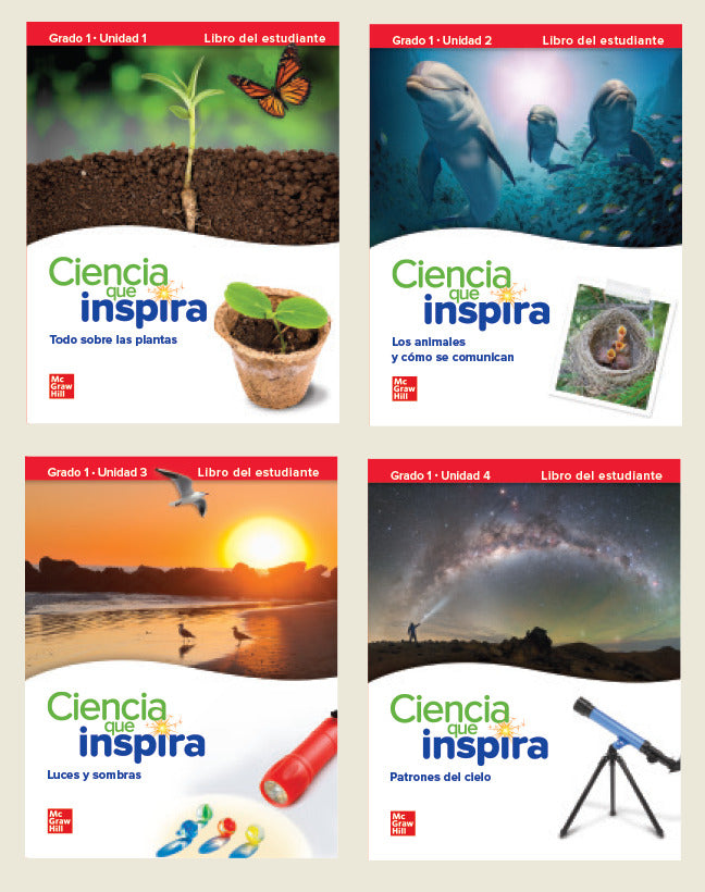Inspire Science Grade 1 Print Spanish Student Edition Bundle Units 1 4
