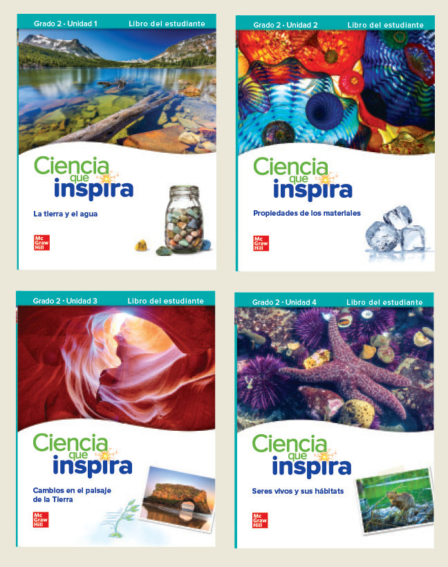 Inspire Science Grade 2 Print Spanish Student Edition Bundle Units 1 4