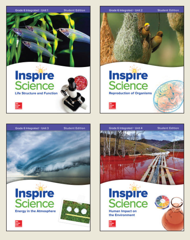 Inspire Science Integrated G6 Student Edition 4 Unit Bundle