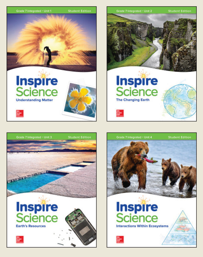 Inspire Science Integrated G7 Write In Student Edition 4 Unit Bundle