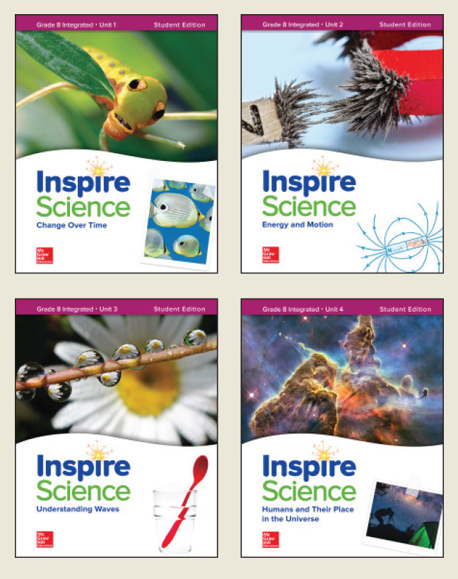 Inspire Science Integrated G8 Student Edition 4 Unit Bundle