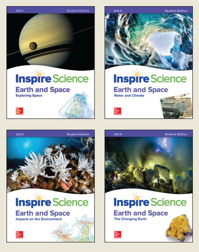 Inspire Science Earth & Space Write In Student Edition 4 Unit Bundle