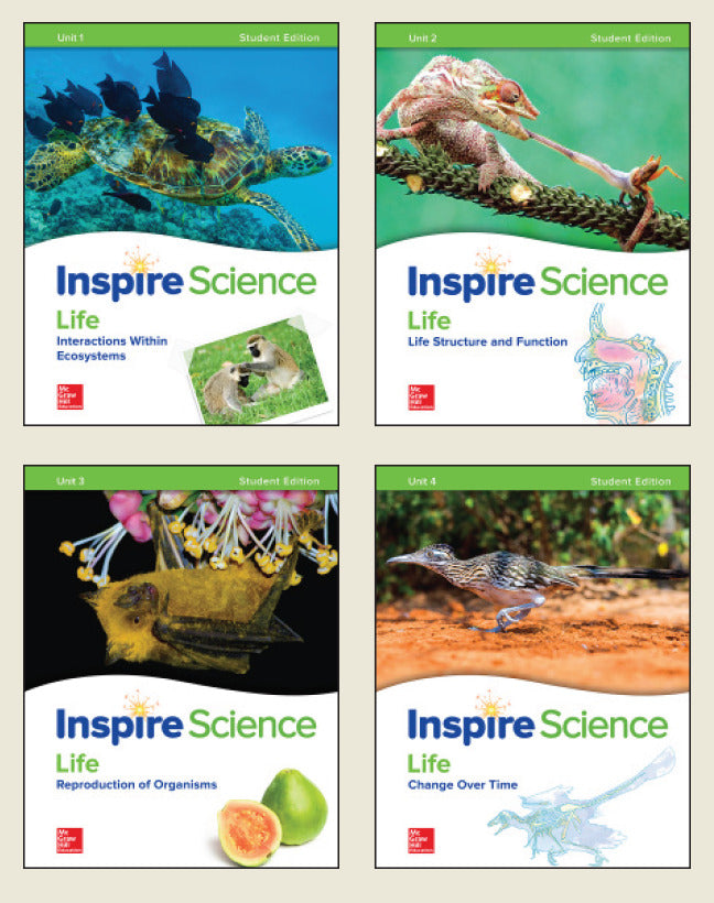Inspire Science Life Write In Student Edition 4 Unit Bundle