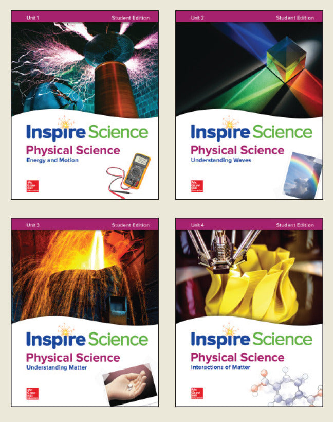 Inspire Science Physical Write In Student Edition 4 Unit Bundle