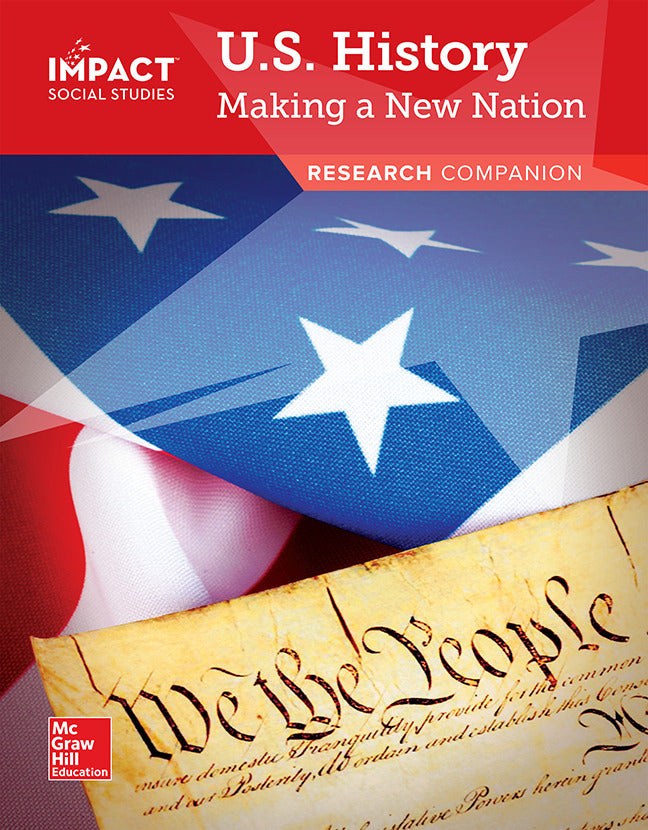 Impact Social Studies U.s History Making A New Nation Grade 5 Research Companion
