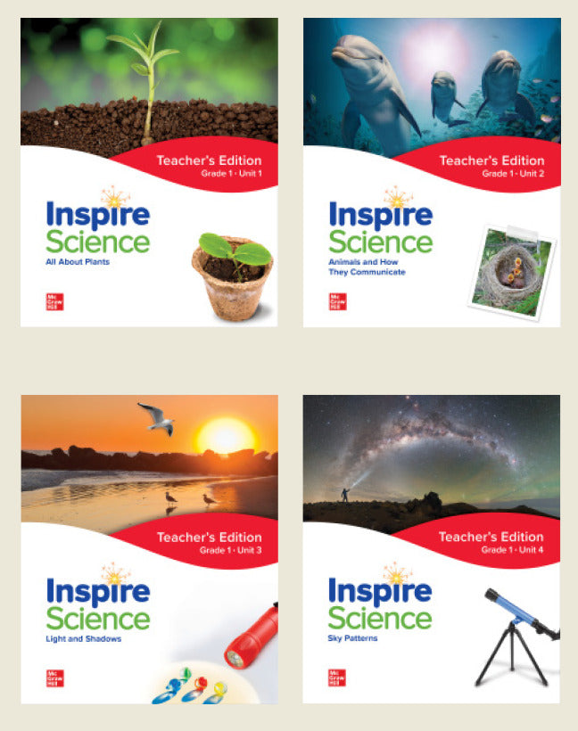 Inspire Science Grade 1 Print Teachers Edition Bundle Units 1 4