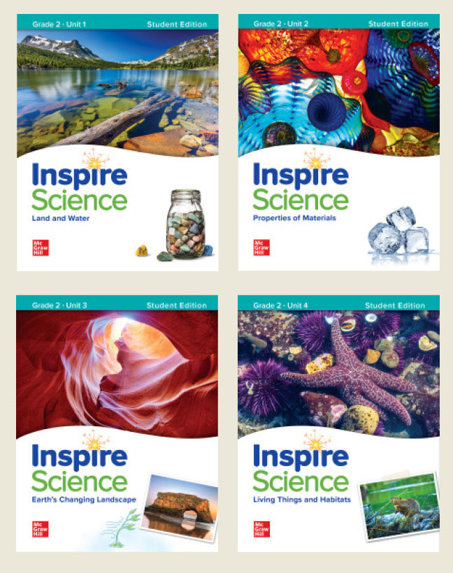 Inspire Science Grade 2 Print Student Edition Bundle Units 1 4