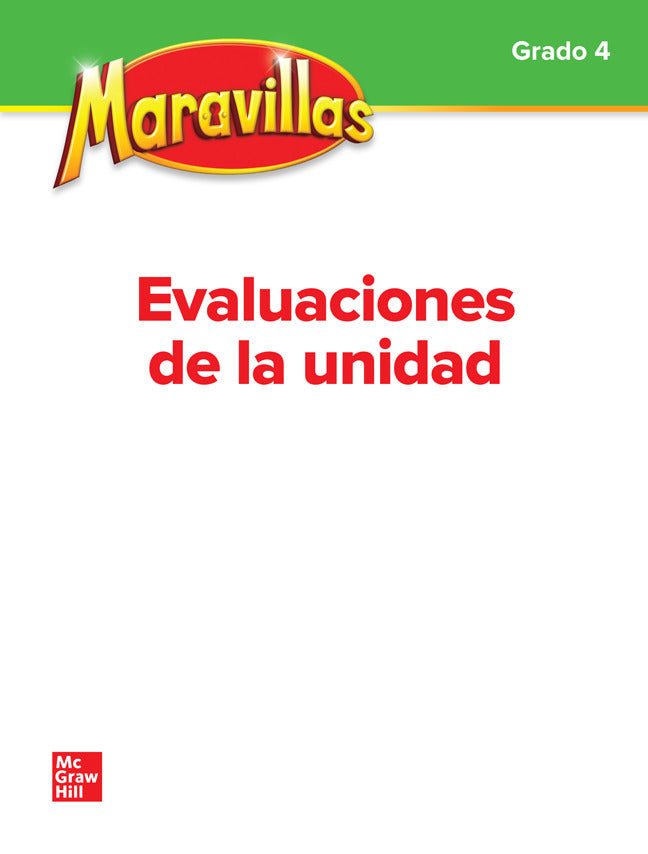 Maravillas Grade 4 National Unit Assessment