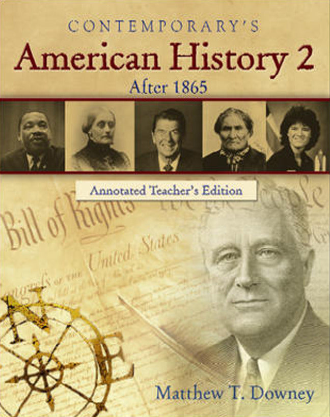 American History 2 After 1865 Annotated Teachers Edition