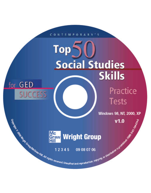Top 50 Social Studies Skills For Ged Success Cd Rom Only
