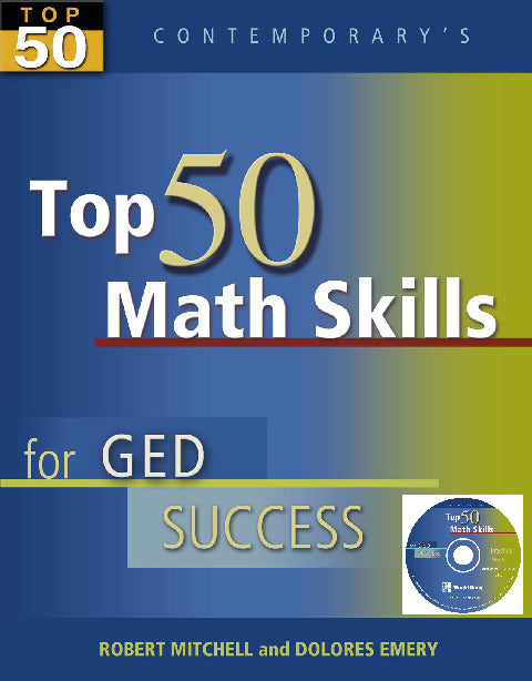 Top 50 Math Skills For Ged Success Student Text With Cd Rom