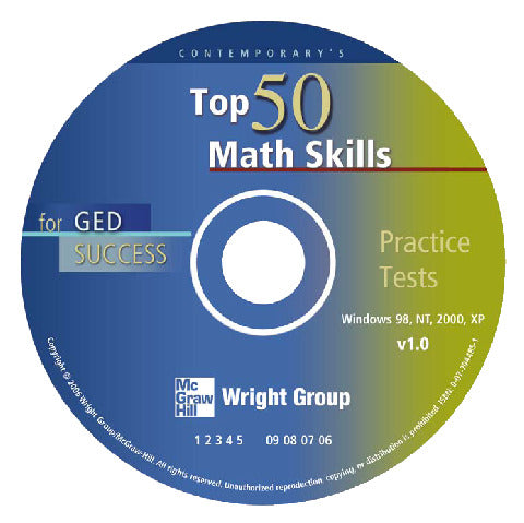 Top 50 Math Skills For Ged Success Cd Rom Only